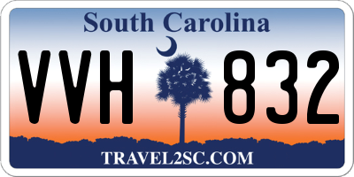 SC license plate VVH832