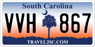 SC license plate VVH867
