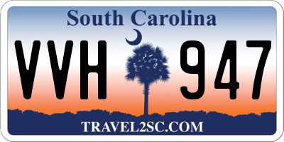 SC license plate VVH947