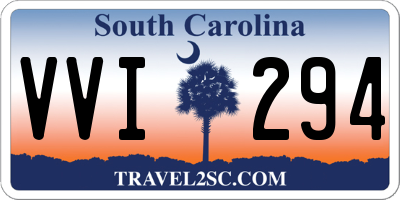 SC license plate VVI294