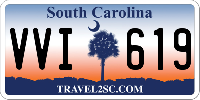 SC license plate VVI619