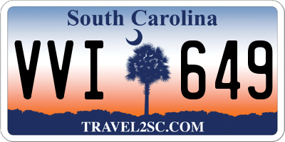 SC license plate VVI649