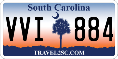 SC license plate VVI884