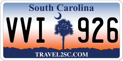 SC license plate VVI926