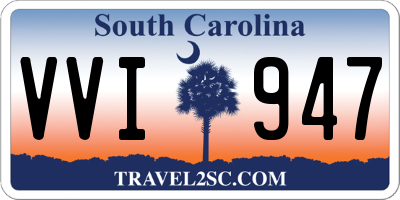 SC license plate VVI947