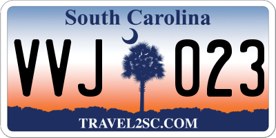 SC license plate VVJ023
