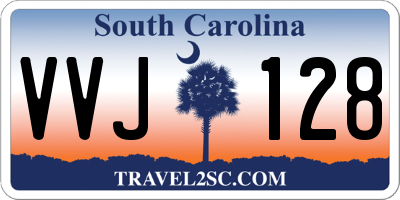 SC license plate VVJ128
