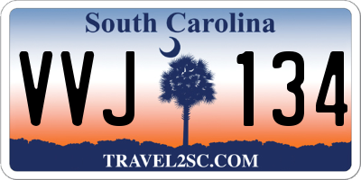 SC license plate VVJ134