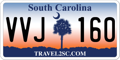 SC license plate VVJ160
