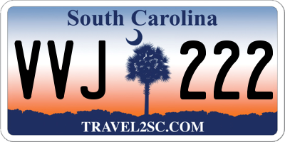 SC license plate VVJ222