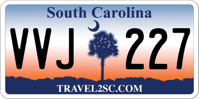 SC license plate VVJ227