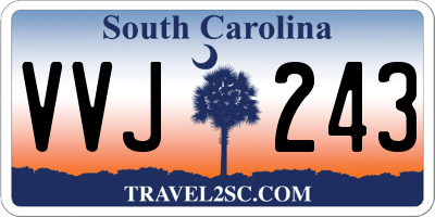 SC license plate VVJ243