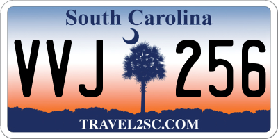 SC license plate VVJ256