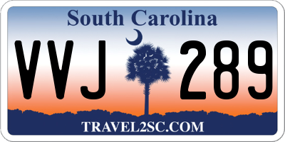 SC license plate VVJ289