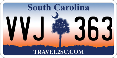 SC license plate VVJ363
