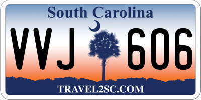 SC license plate VVJ606