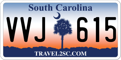 SC license plate VVJ615