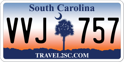 SC license plate VVJ757