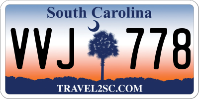 SC license plate VVJ778