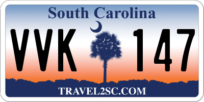 SC license plate VVK147