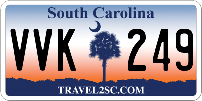 SC license plate VVK249