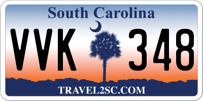 SC license plate VVK348