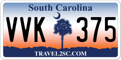 SC license plate VVK375