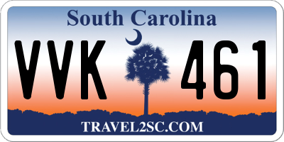 SC license plate VVK461