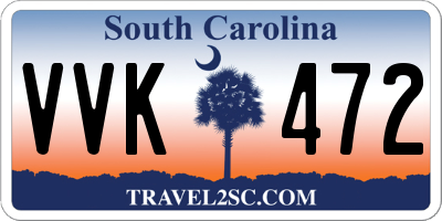 SC license plate VVK472