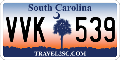 SC license plate VVK539