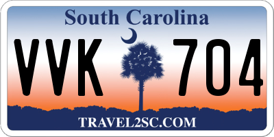 SC license plate VVK704