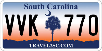 SC license plate VVK770