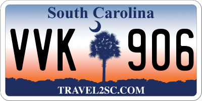 SC license plate VVK906