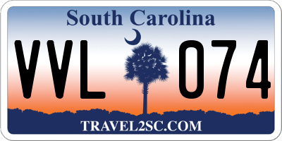 SC license plate VVL074