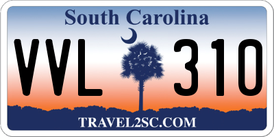 SC license plate VVL310