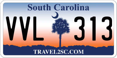 SC license plate VVL313
