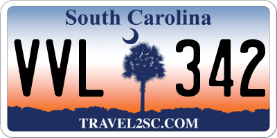 SC license plate VVL342