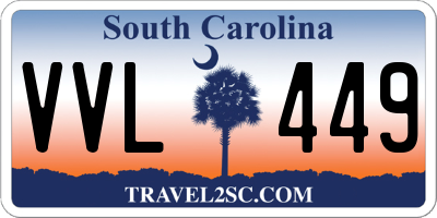 SC license plate VVL449