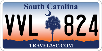 SC license plate VVL824