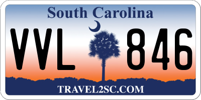 SC license plate VVL846