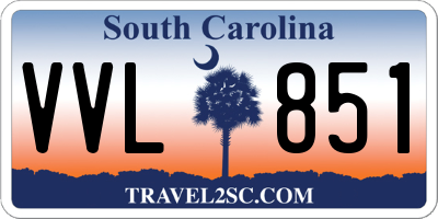 SC license plate VVL851