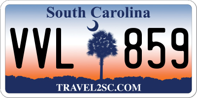 SC license plate VVL859