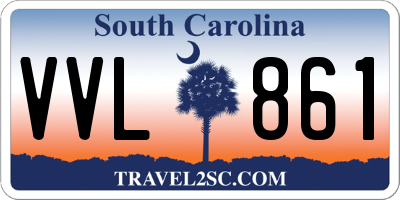 SC license plate VVL861