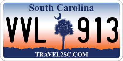 SC license plate VVL913