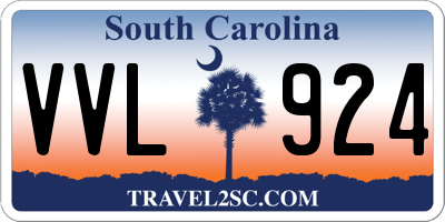 SC license plate VVL924