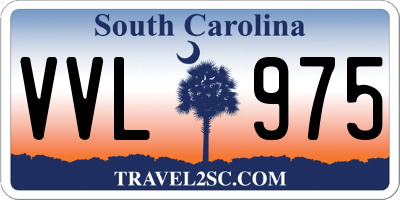SC license plate VVL975