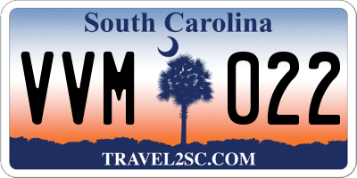 SC license plate VVM022