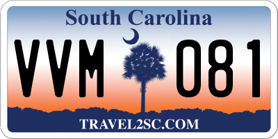 SC license plate VVM081