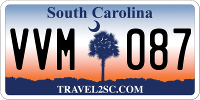 SC license plate VVM087