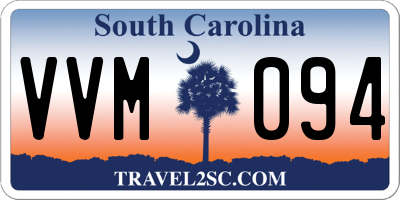 SC license plate VVM094